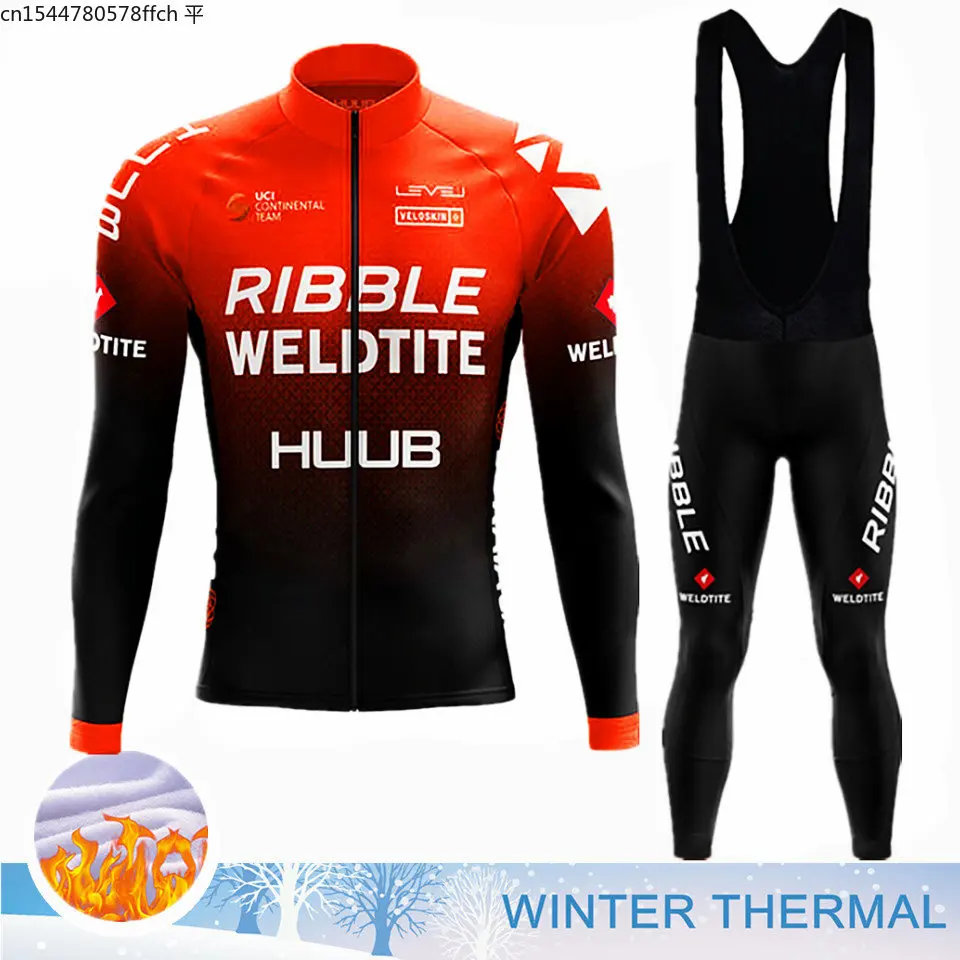 HUUB Winter Thermal Fleece Cycling Jersey Set Racing Bike Cycling Suit