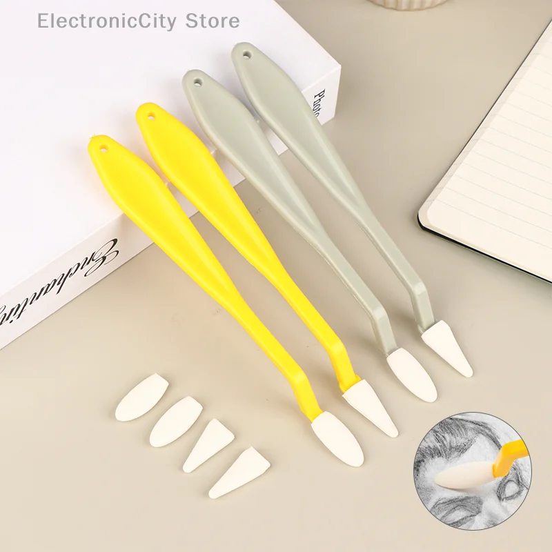 

18pcs/set Art Sketch Wipe Knife Washable Brush Sponge Highlight Artist Drawing Correction Detail Eraser Pen Sketch Clean Tool