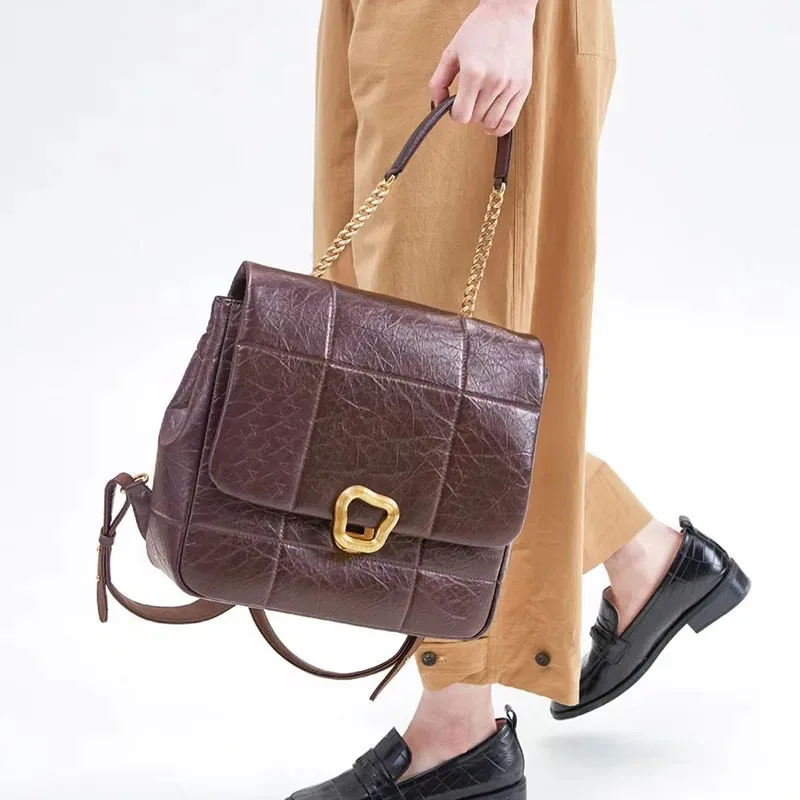 Songmont New Niche High-quality Chocolate Series Backpack, High-end Backpack Designer, Large Capacity 13 Inch Computer Backpack