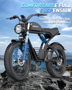 Electric Bike for Adults 3000W 1500W 32MPH 48V 23AH Max 75Miles Electric Motorcycle 20 4