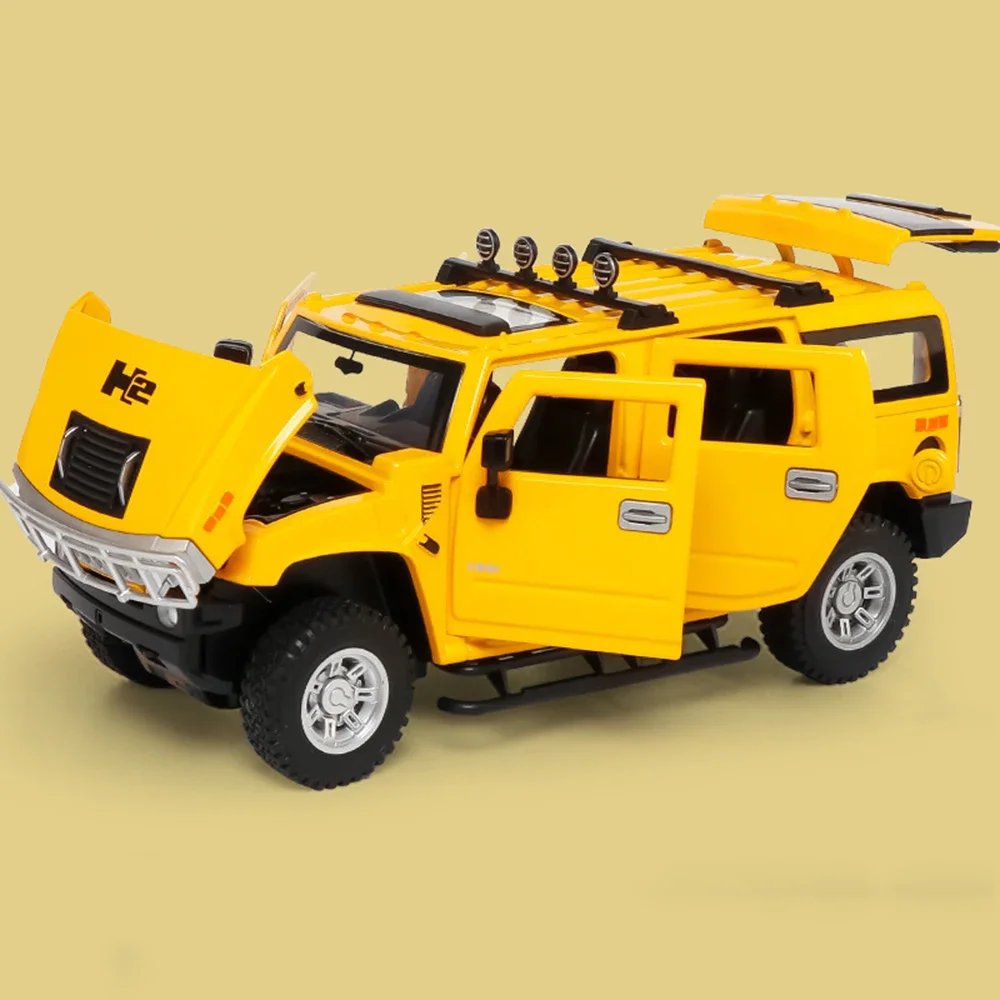 1:24 ハンマH2合金製カーモデル ダイキャストおもちゃ 車両