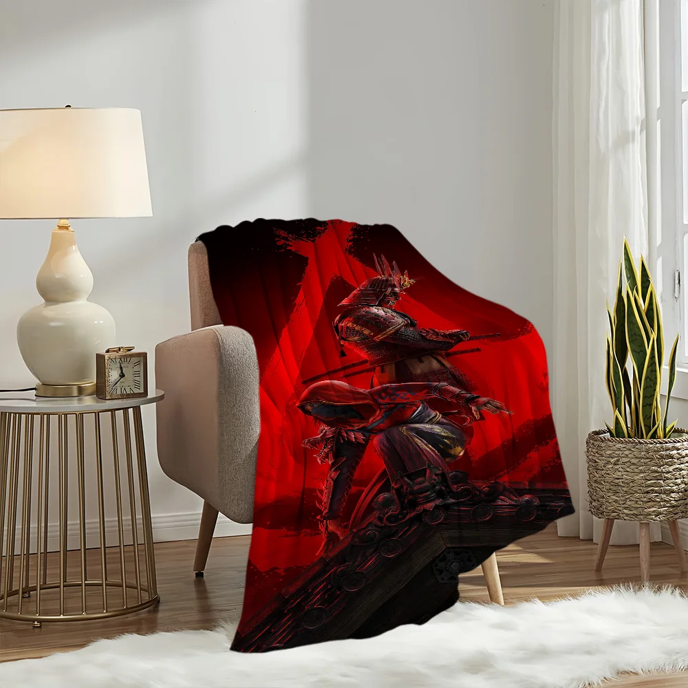 Game A-Assassins Creed S-Shadows Blanket Plush Nap Sofa rug for Living Room Warm Office Bedroom Birthday Home Travel Kid Gifts 2