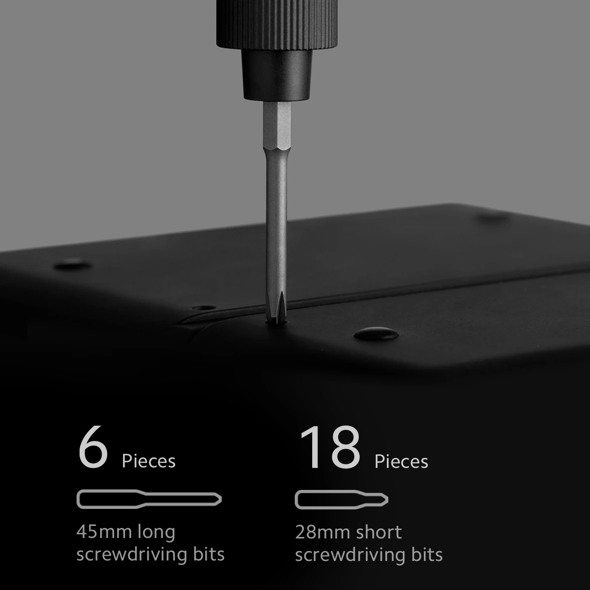 Electric Screwdriver Kit Xiaomi Mijia 2 Gear Torque Control 400 Screw 1 Type-C Rechargeable Magnetic Aluminum Case MI