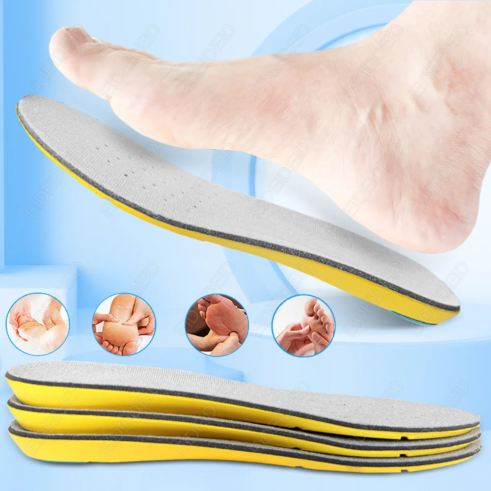 Orthopädische Einlegesohlen aus weichem Memory-Schaum, desodorierende Einlegesohle für Schuhe, Sport, absorbiert Schweiß, antibakterielles Schuhzubehör, Fußpflege – Detail 10