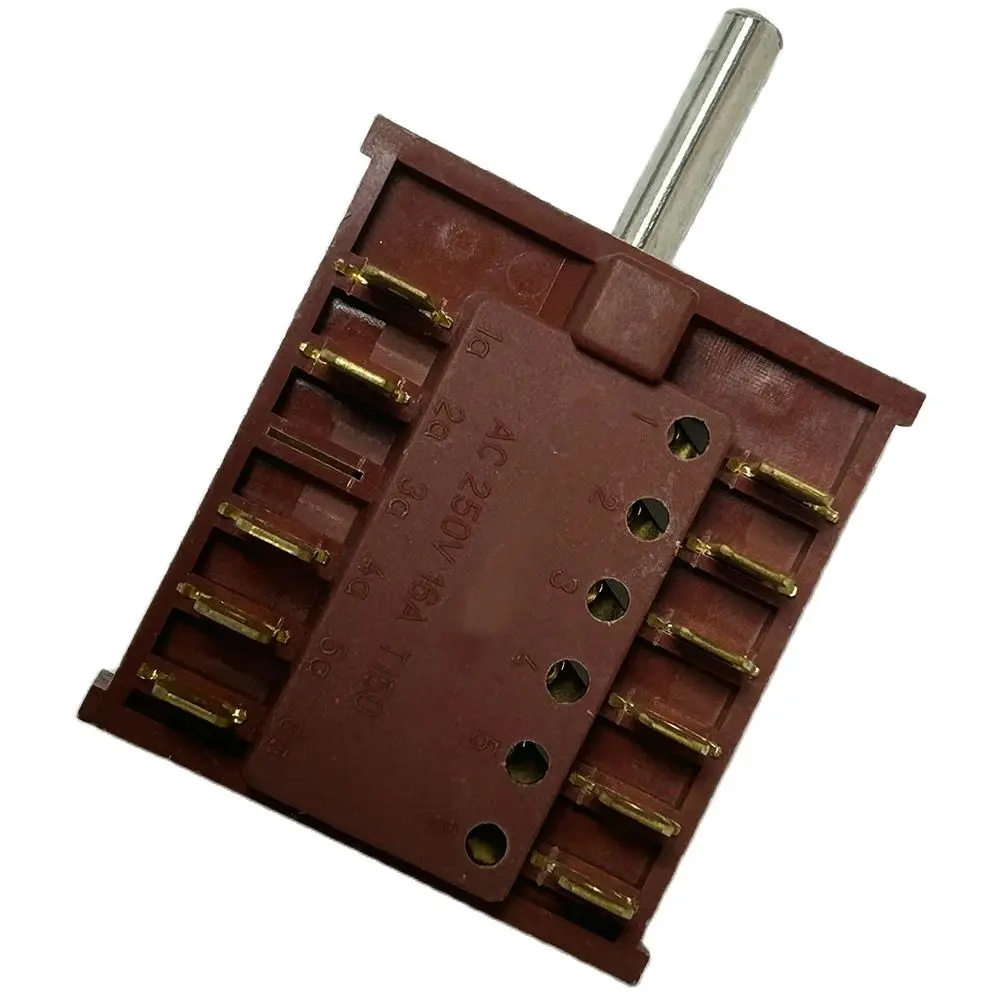 16A T150 11pin 6pin AC Oven Switch 4/6Gear Position Electric Heater Knob Rotary Selector Switch Temperature Control Switch 250V