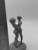 1/24 Scale 90mm Full Height Resin  GK Model Kit Sexy Beauty Movie Character C3PO and R2D2 Niang Version Unassembled Uncolored 6