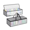 Transparent Storage Bag Large Capacity Foldable Organizer Non-Woven Fabric With Household Carry Handles Zipper Duvet Cover Under 6