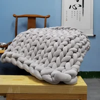 0.5KG/1KG Velvet Diameter 3cm Thick Bulky Chunky Yarn Hand Knitting Woven Thread Basket Blanket Carpets Giant Yarn DIY 2