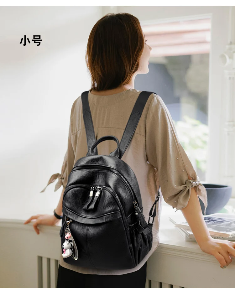 Borsa A Zainetto Zaino Donna In Pelle Monitika Impermeabile