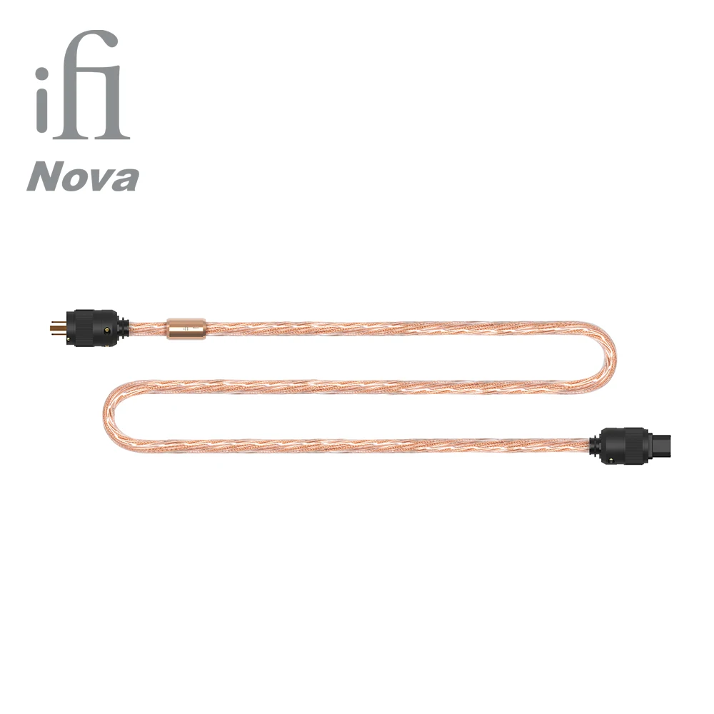 iFi Nova 1.8m HiFi Audio Active Filtered Power Cable Geometric Pure Copper Balance Line Double annular helix Safety Ground Zero