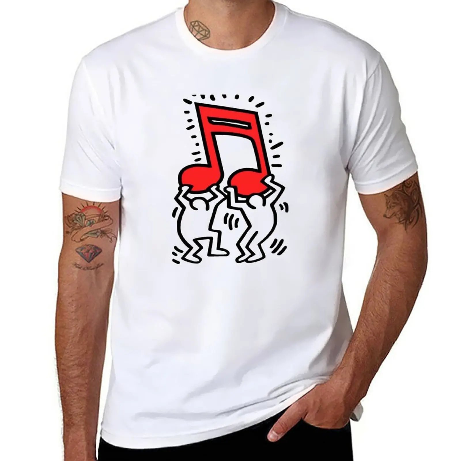 

New happy music T-Shirt man clothes Short sleeve quick drying shirt Short t-shirt mens clothes