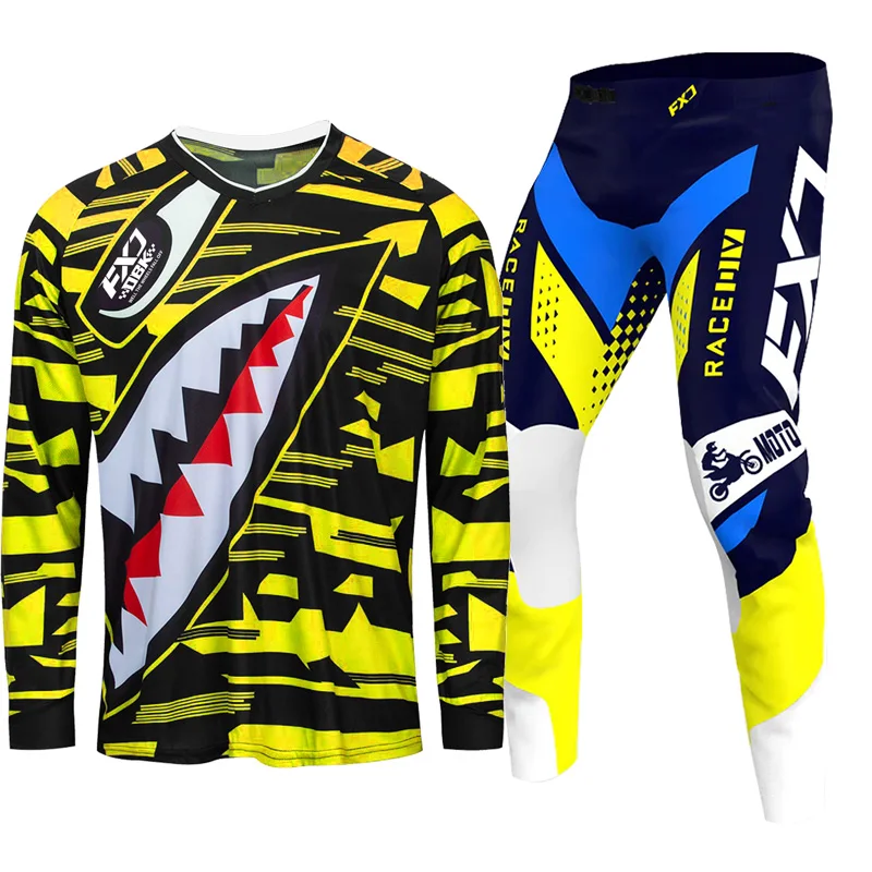 모토크로스 저지 팬츠 유스 아동 이름 번호 엔듀로 크로스 레이싱 슈트 맞춤 제작 오프로드 MX MTB MOTO 남아 여아