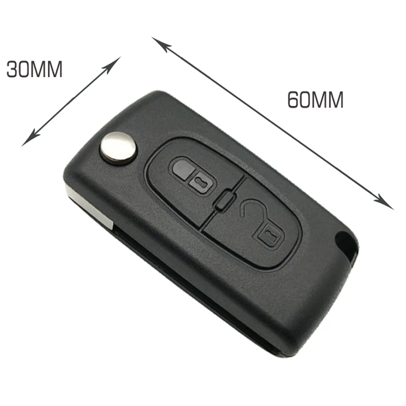 2 button Car Flip Key Case for Citroen C3 Picasso Peugeot 407 206 307 308 207 408
