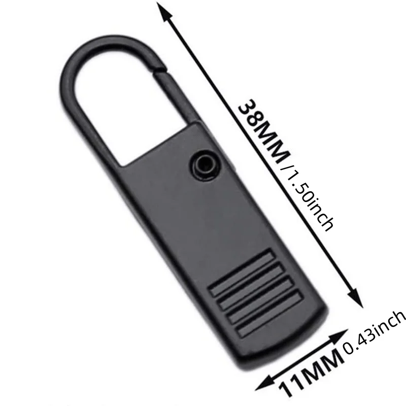 Zipper Slider Puller Repair Kit - Instant Replacement for Broken Buckles - 5 Piece Set for Travel Bags and Suitcases