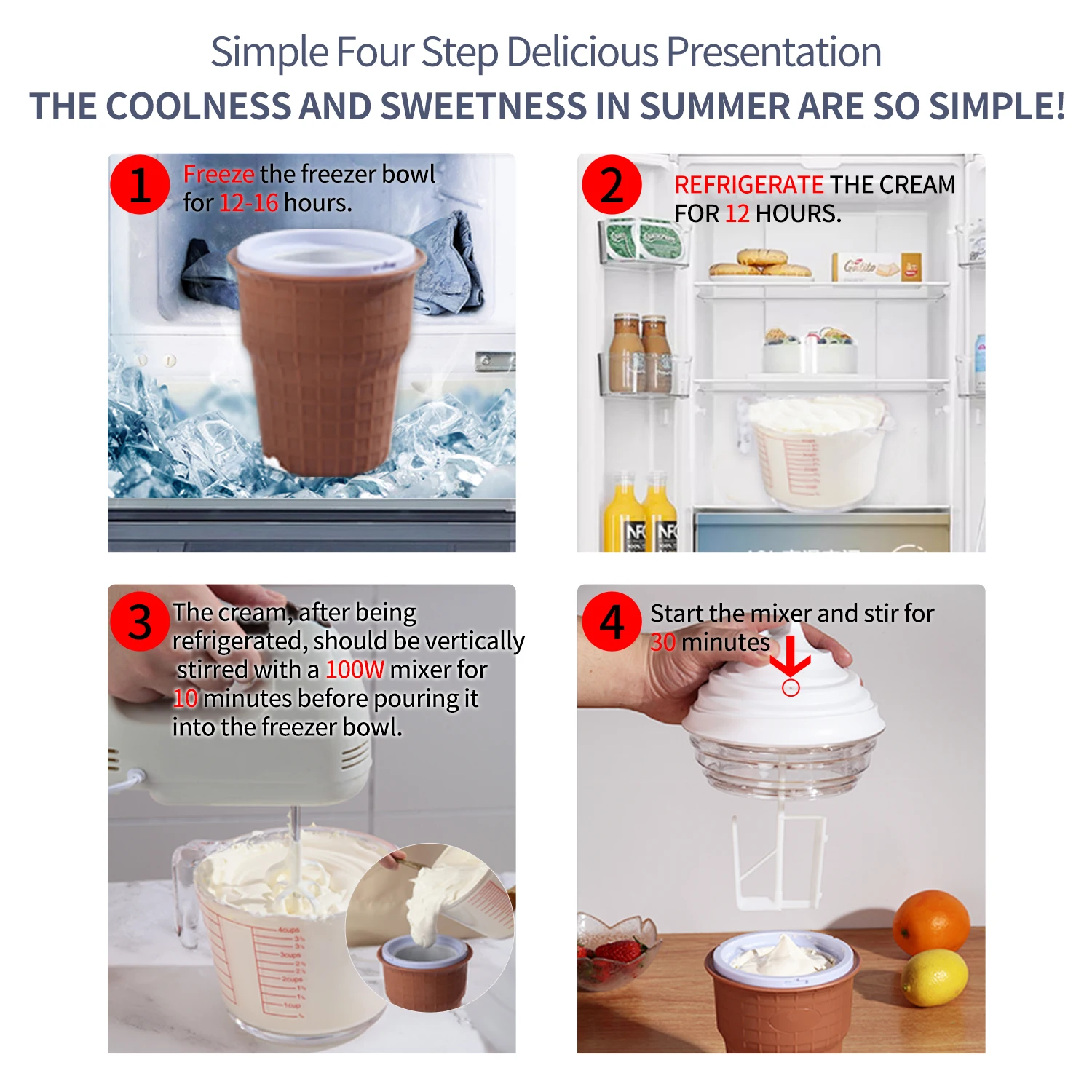 Electric Portable Mini Ice Cream Maker Fruit Yogurt Maker Home Appliance Slush Cotton Candy Machine