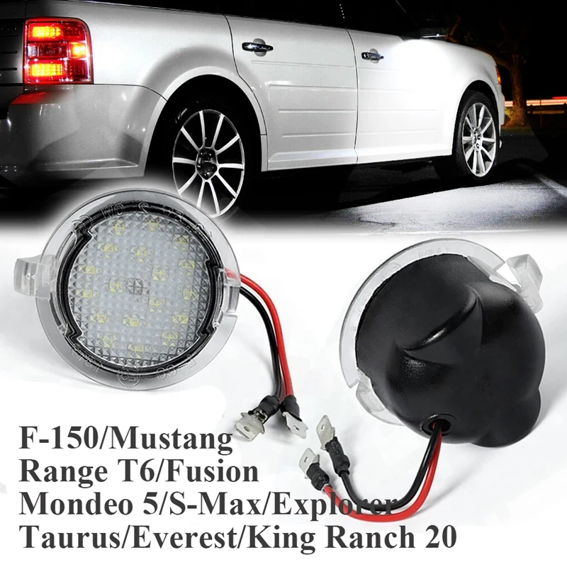 Led Side Mirror Pozzanghera Luci Lampade Per Ford F-150 Fusion Edge Mondeo 5 S-Max Taurus E X Flex Explorer Expedition Raptor