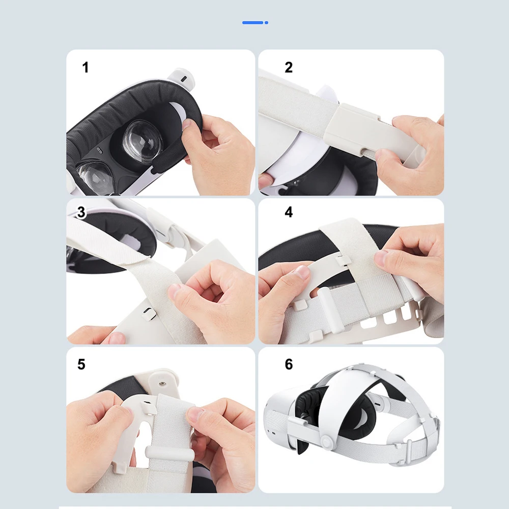 VR Headband ABS Plastic Belt VR Headset Adjustable Headband Replacement for Oculus Supporting Reality Access Increase