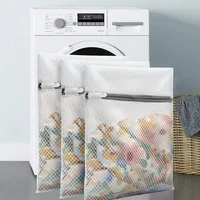 Honeycomb Grid Laundry Bag Shoe Washing Bag Lingerie Delicate Clothing Dirty Laundry Basket Clothes Organizer Mesh Fabric Home 2