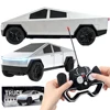 For Tesla Cybertruck Simulation Pickup Car Model Rechargeable Battery RC Mini Vehicles Toy Christmas Toys Gift for Boys Girls 6+ 3