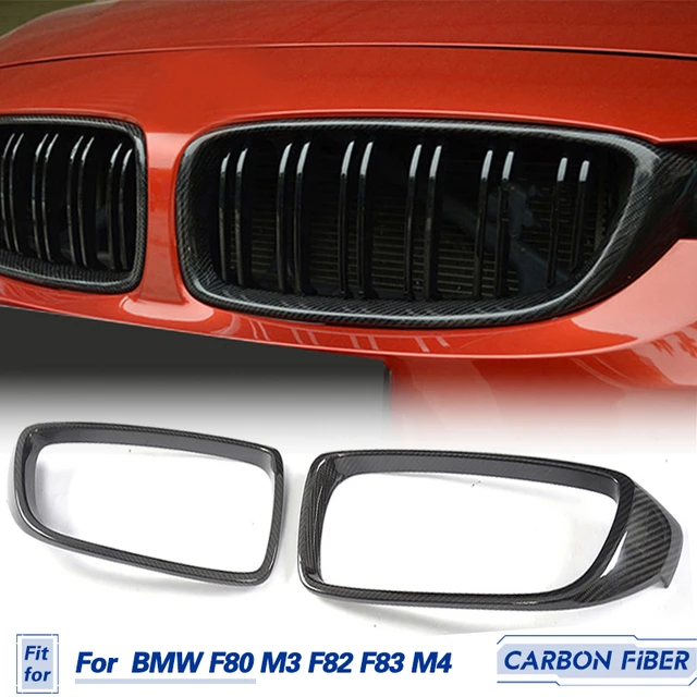 Cadre de calandre avant de voiture en fibre de carbone, BMW M3, F80,  figurine F82, F83, F32, F33, F36, 2014-2017 - AliExpress