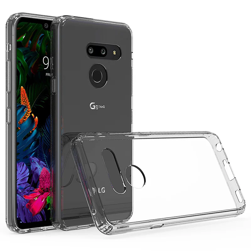 For LG G7 G8 G8S G8X G9 V50 ThinQ TPU Case Transparent Silicone Soft Back Cover ShockProof Clear Protective Cover Case