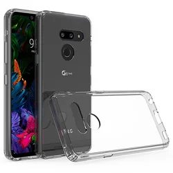 Transparent ShockProof Silicone TPU Protective Case - Clear Back Cover for LG G7 (Clear)