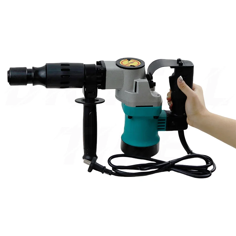 1200W Electric Hammer Drill Heavy Duty Rotary Drill Swivel Demolition Hammer 1500RPM Industrial Grade Concrete Demolition Hammer 3