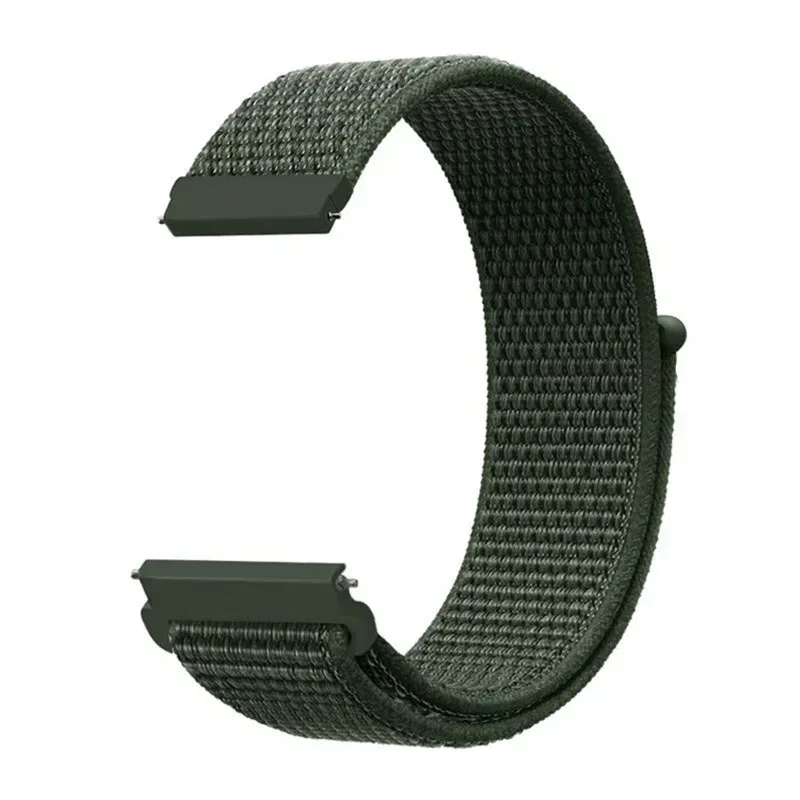 Breathable 20mm Nylon Loop Smart Watch Wristband
