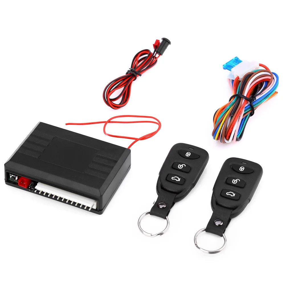thumbnail image 1 of Sistema de bloqueo centralizado de puertas con mando a distancia para coche de 12 V, sin llave, sistema de alarma para coche con mando a distancia y kit centralizado automático, 1 of 4