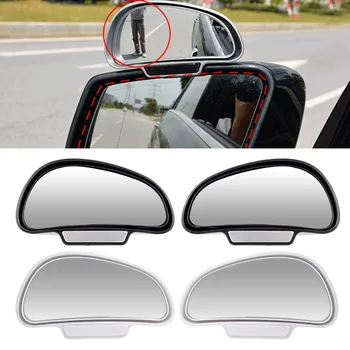 Car Blind Spot Mirror 360-degree Adjustable Blindspot Mirror Side Mirror Rearview Auxiliary Mirror Driving Safety For Cars SUVs 1