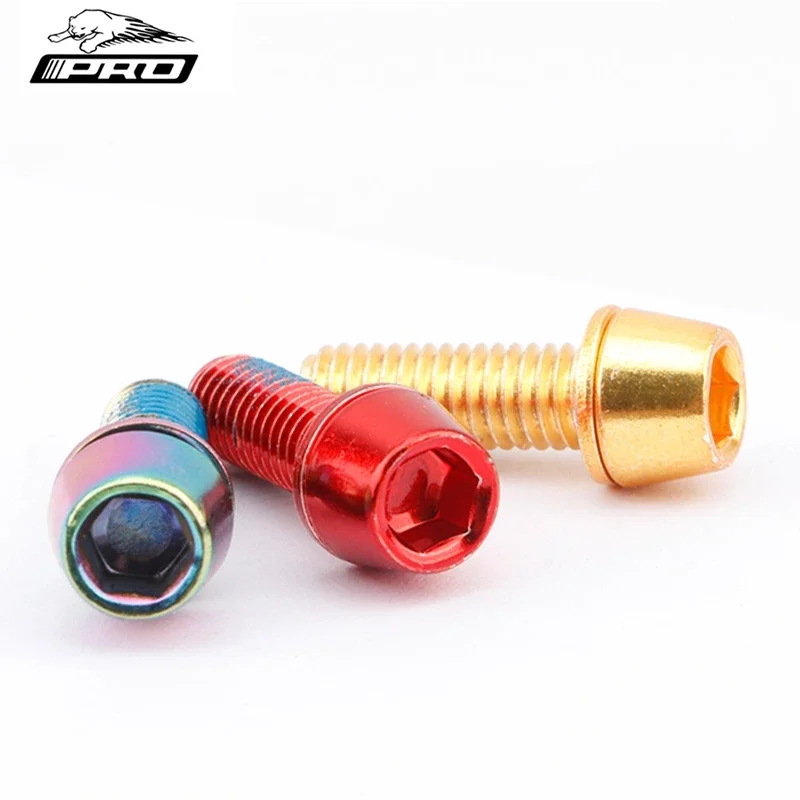 IIIPRO 6 Pcs Colour Iamok Bicycle Disc Brake Caliper Bolts M6x18mm MTB Bike Stainless Steel Fixing Screws