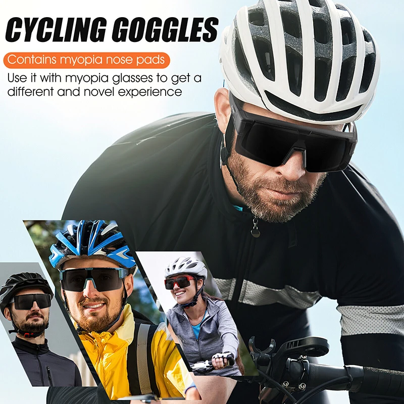 Sun Glasses WEST BIKING Fit Over Myopia Glasses Cover Polarized UV400 Goggles Outdoor Driving Anti-Glare Photochromic