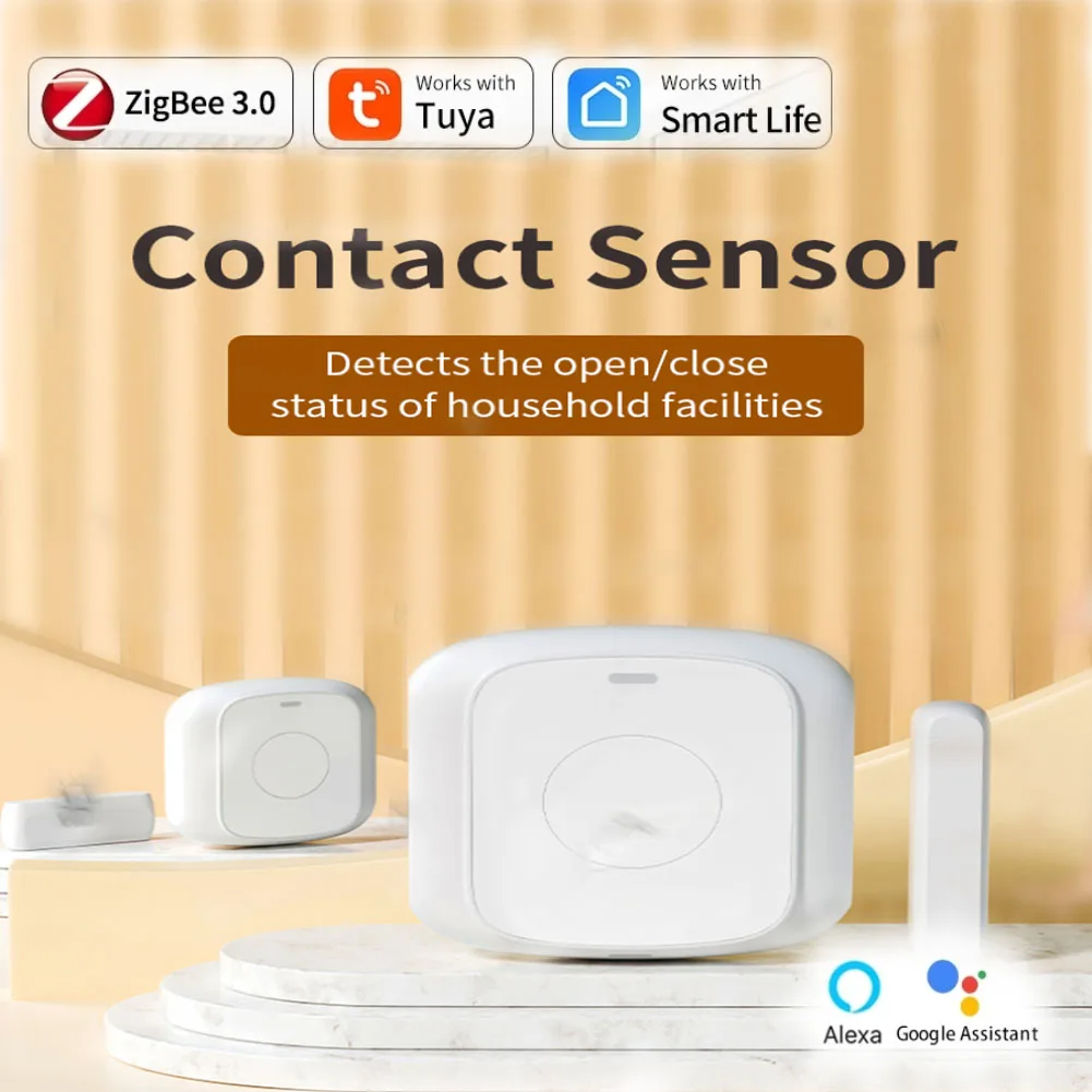 Zigbee 3.0 Door And Window Entry Sensor Alarms Burglar Home Security