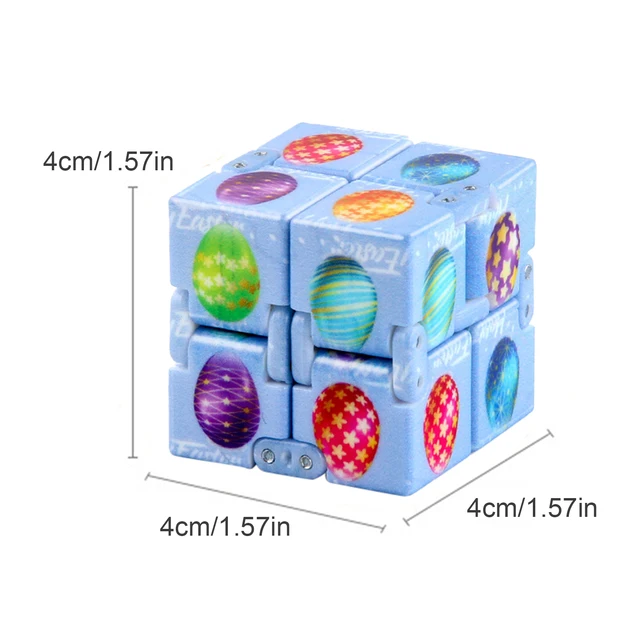 Cute Cartoon Infinity Magic Cube Square Puzzle Toys Relieve Stress Hand Game Four Corner Maze Toys Children Adult Decompression 6