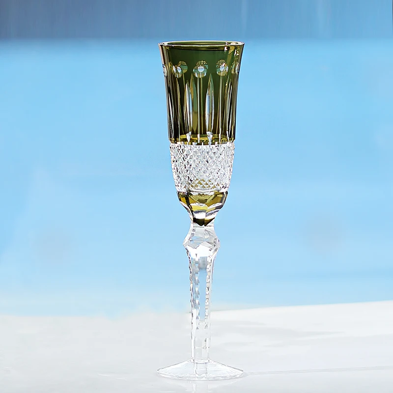 كأس زجاجي على الطراز التشيكي مصنوع يدويًا من زجاج...