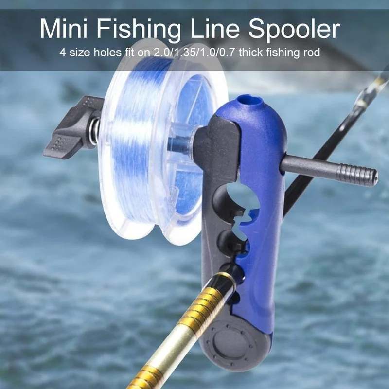 Compact Fishing Line Winder and Spooler
