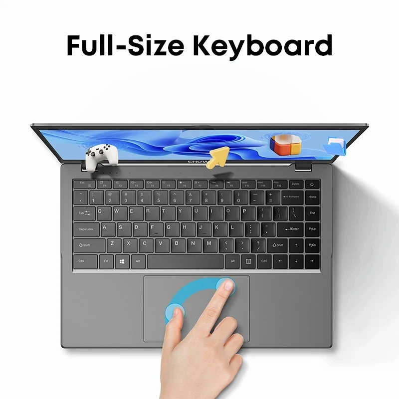 CHUWI-ordenador portátil GemiBook XPro, 8GB de RAM, 256GB SSD, Intel Alder Lake N100, pantalla FHD de 14,1 pulgadas, 1920x1080, ventilador de refrigeración, Windows 11 - Imagen 3