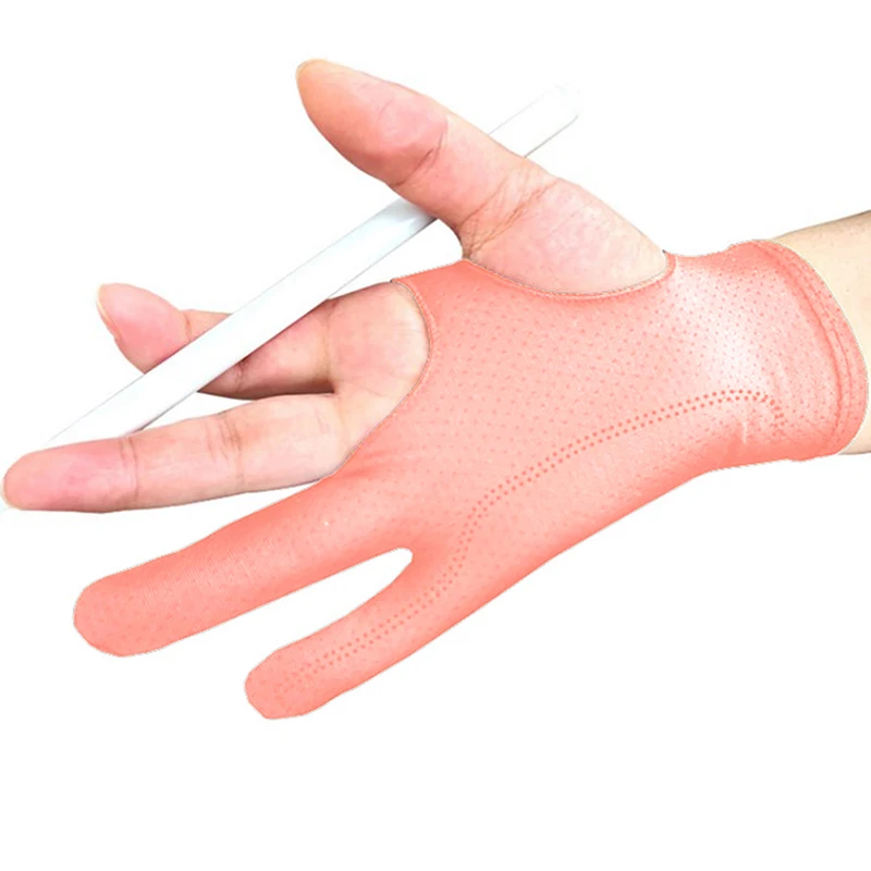 

1PC 3 Layer Drawing Glove for Graphics Drawing Table 2 finger Anti-Fouling Both for Right And Left Hand Drawing Gloves