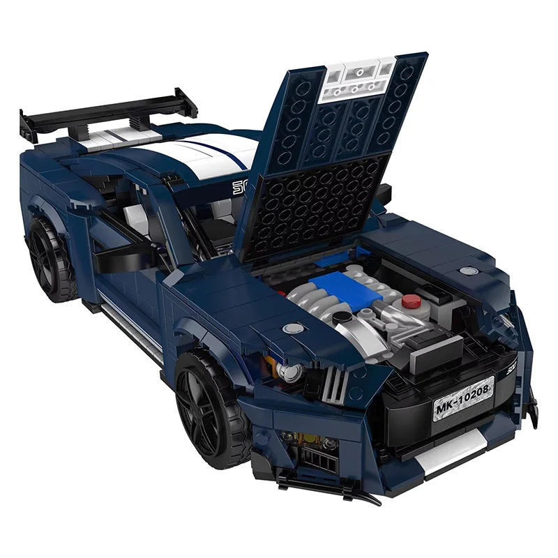 새로운 1556PCS 몰드 킹 10208 테크니컬 GT500 빌딩 블록 브릭 쉐비 자동차 모델 세트 성인 및 어린이용 크리스마스 이스터 선물