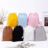 Reusable Cotton Drawstring Bags Fabric Storage Bag for Sundries Fruit Vegetable Kitchen Produce Bags Drawstring Gift Bag 1