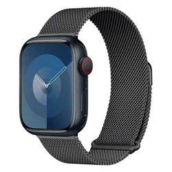 Adjustable Magnetic Strap for Smartwatch Bands, Sleek and Versatile Design (Black)