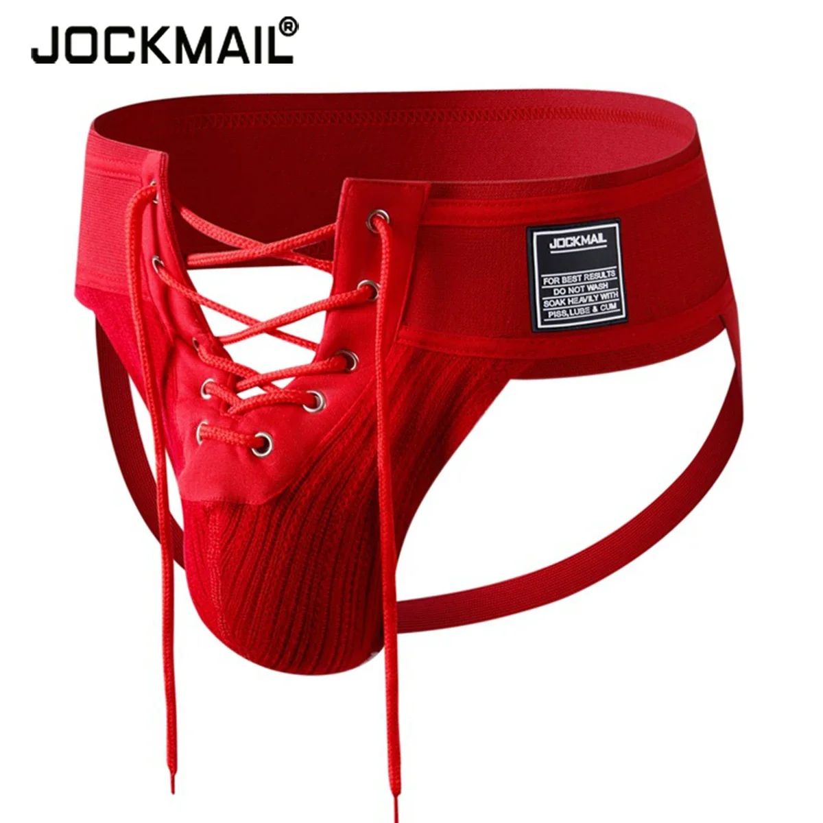 JOCKMAIL Sexy Front Lacing Thongs Mens Footballer Jockstrap 3.15