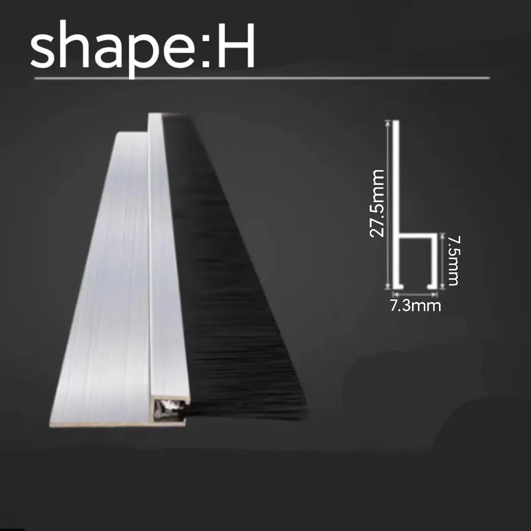 Door Seal Strip Sealing Strip Tape Window Seal Strip Sealing Tape Sealing Strip Rubber Seal Strip Rubber Door Weatherstripping Silicone Seal Strip Aluminum Alloy Strip Brush Industrial Machine Tool Water Blocking Strip Cleaning Mechanical Brush Strip Nylon Wire