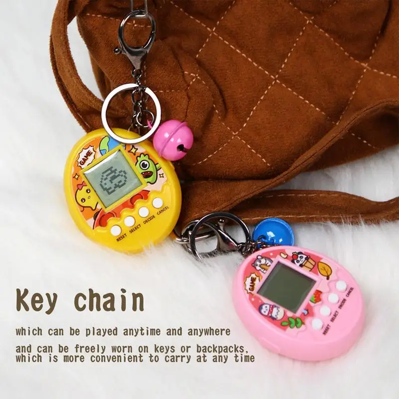 Electronic Digital Pet Game Funny Console Machine Keychain E-Pet Game Nostalgic Virtual Interactive Toys Christmas Gift 3