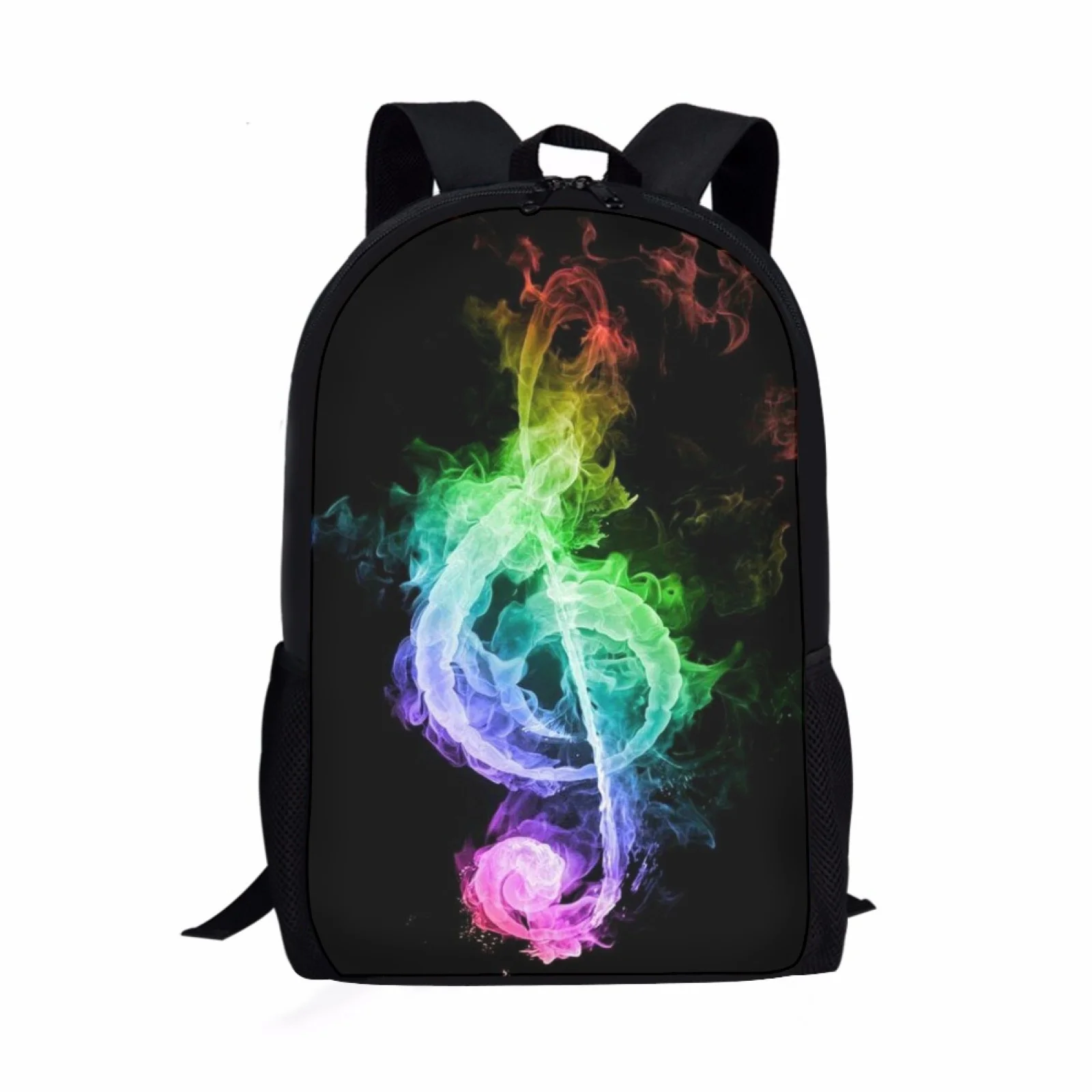 Student School Bags for Kids Girls Boys Backpacks Teen Back Pack Schoolbags Cute Flame Music Print Bookbags Children Book Bag