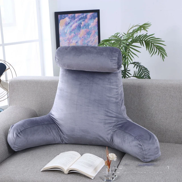 Oreiller de lecture avec accoudoir, Support de dossier détachable, coussin  de lit, pour adultes et enfants - AliExpress