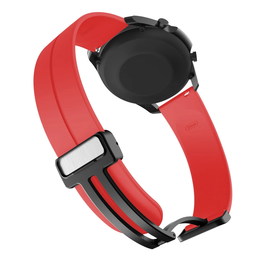 Enhanced Silicone Magnetic Buckle Wristband Replacement Strap