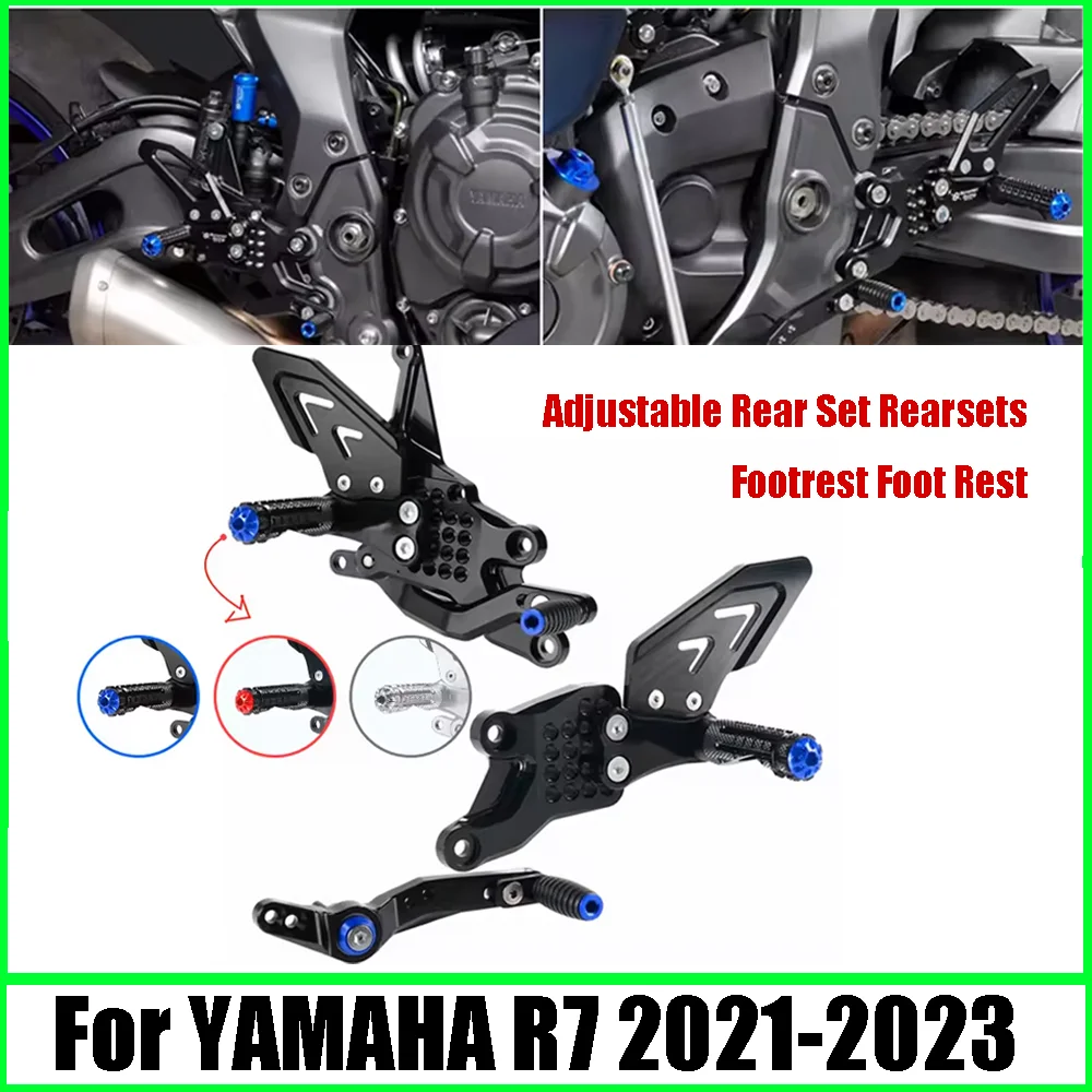 NEW R7 Motorcycle CNC Adjustable Rear Set Rearsets Footrest Foot Rest ...