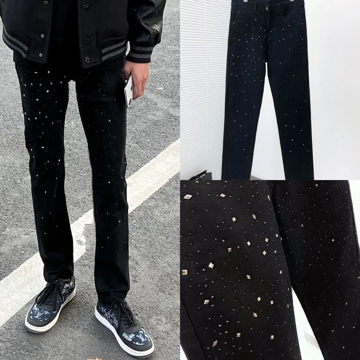 2023 Spring Men's Jeasns Litalian Jeans Uxury Clothing Men