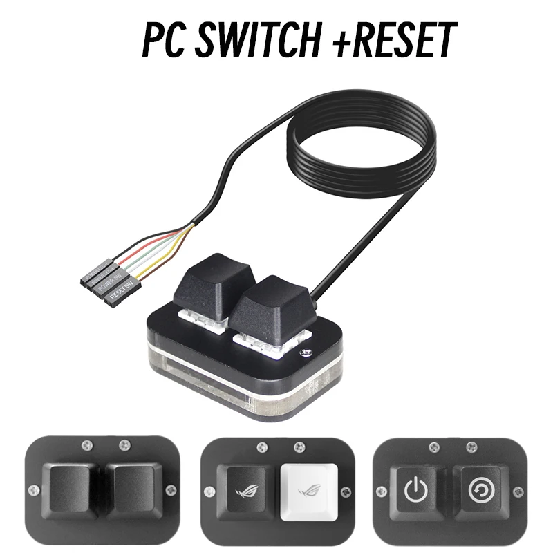 Reset-external Start Power sw Cabo de Extensão pc Switch Motherboard Home Office pc Case Acessório